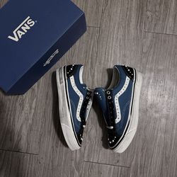 Old Skool vans Pearlized blue