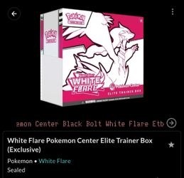 White Flare Pokemon Center Elite Trainer Box (Exclusive)