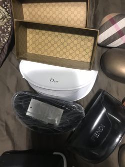 Sunglass case Gucci Armani Ralph Lauren Burberry Fendi Dior Vogue Chanel