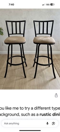 Swirl bar stools
