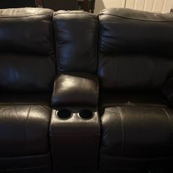 2 Recliner Sofas With Cup holders