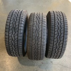 3 Used Truck Tires, 275/65R18