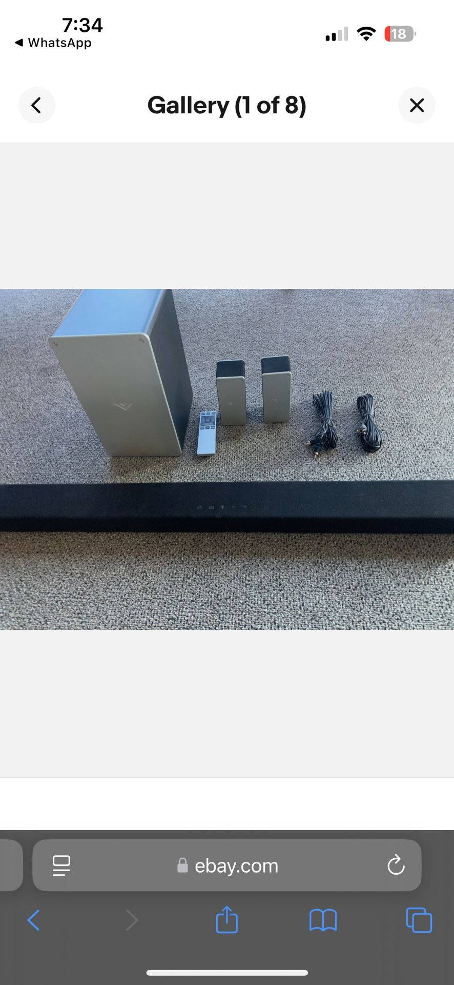 VIZIO SB3651-E6 SmartCast 36'' 5.1 Soundbar System - Black