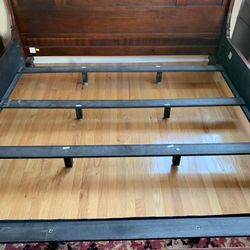 Cal King Wood Bed Frame and 2 Nightstands