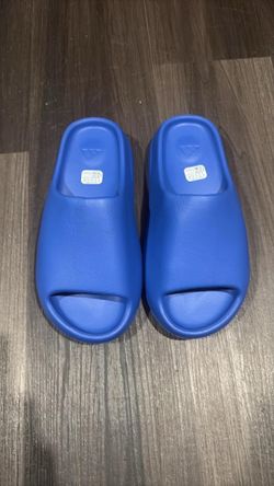 Blue Adidas Yeezy slide