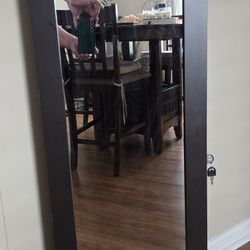 Jewelry Storage With Mirror, Key Lock & Lights 
