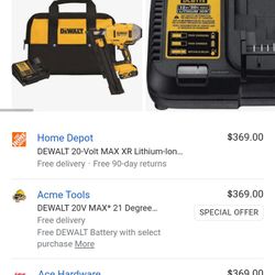 Dewalt 20v Nail Gun New