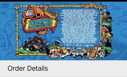 Vans warped tour wristband