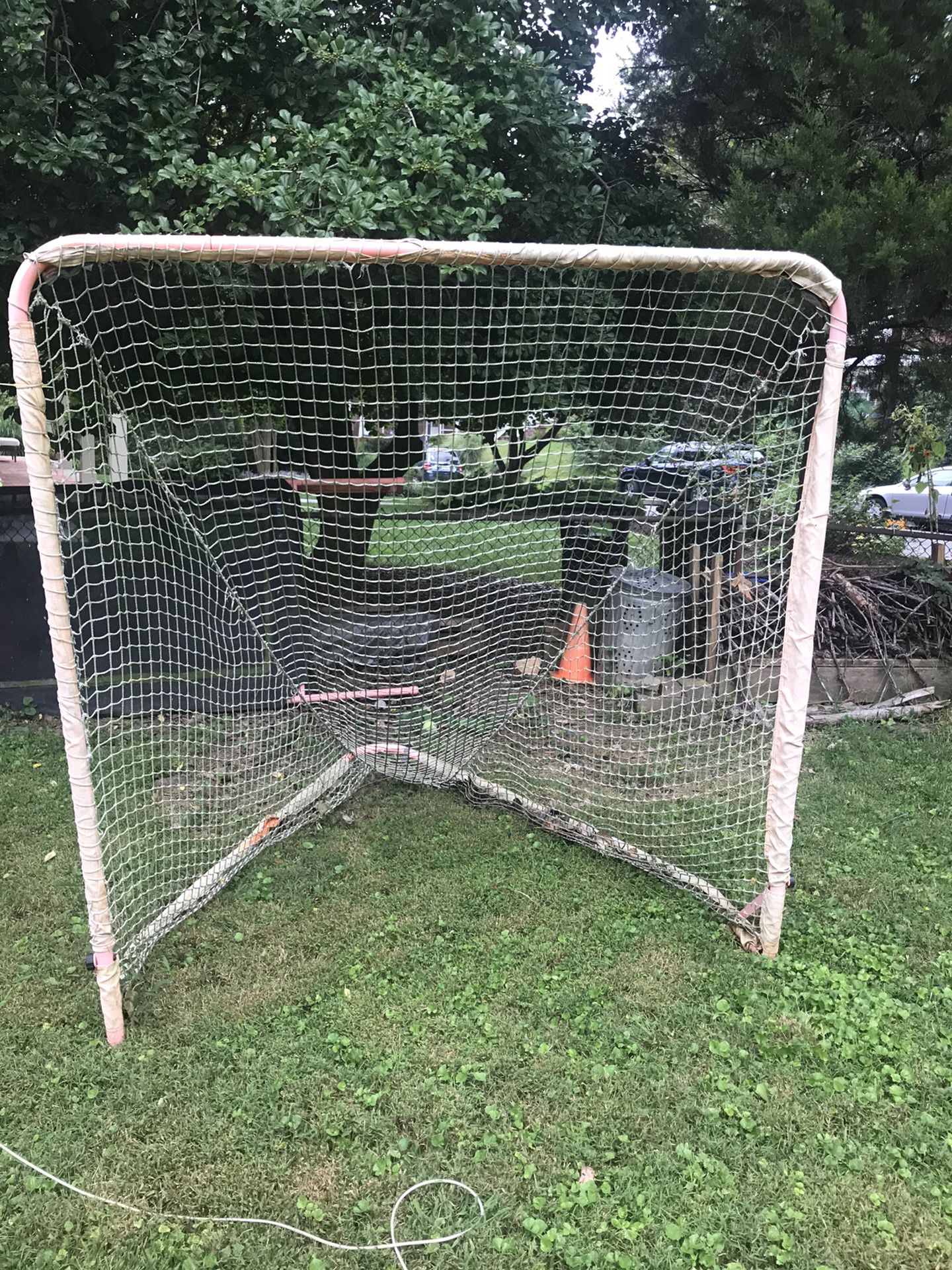 Lacrosse goal and rebounder