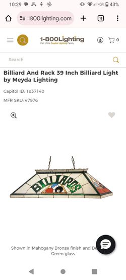 Billiards Pool Table Lighting