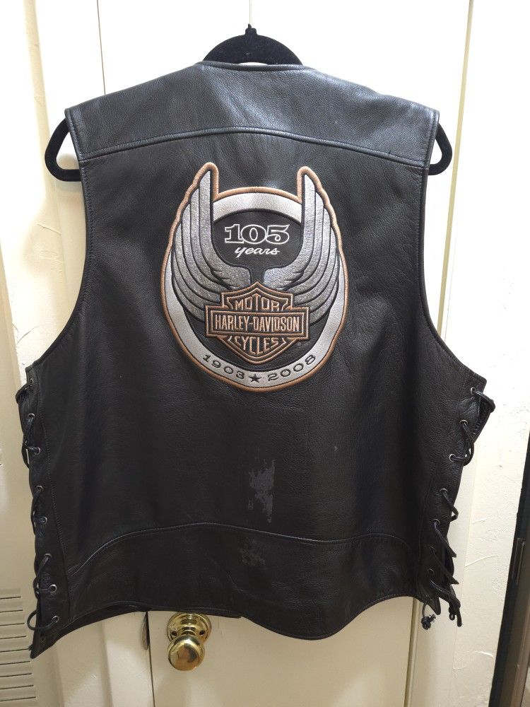 2008, 105th anniversary, Harley-Davidson limited edition, leather vest