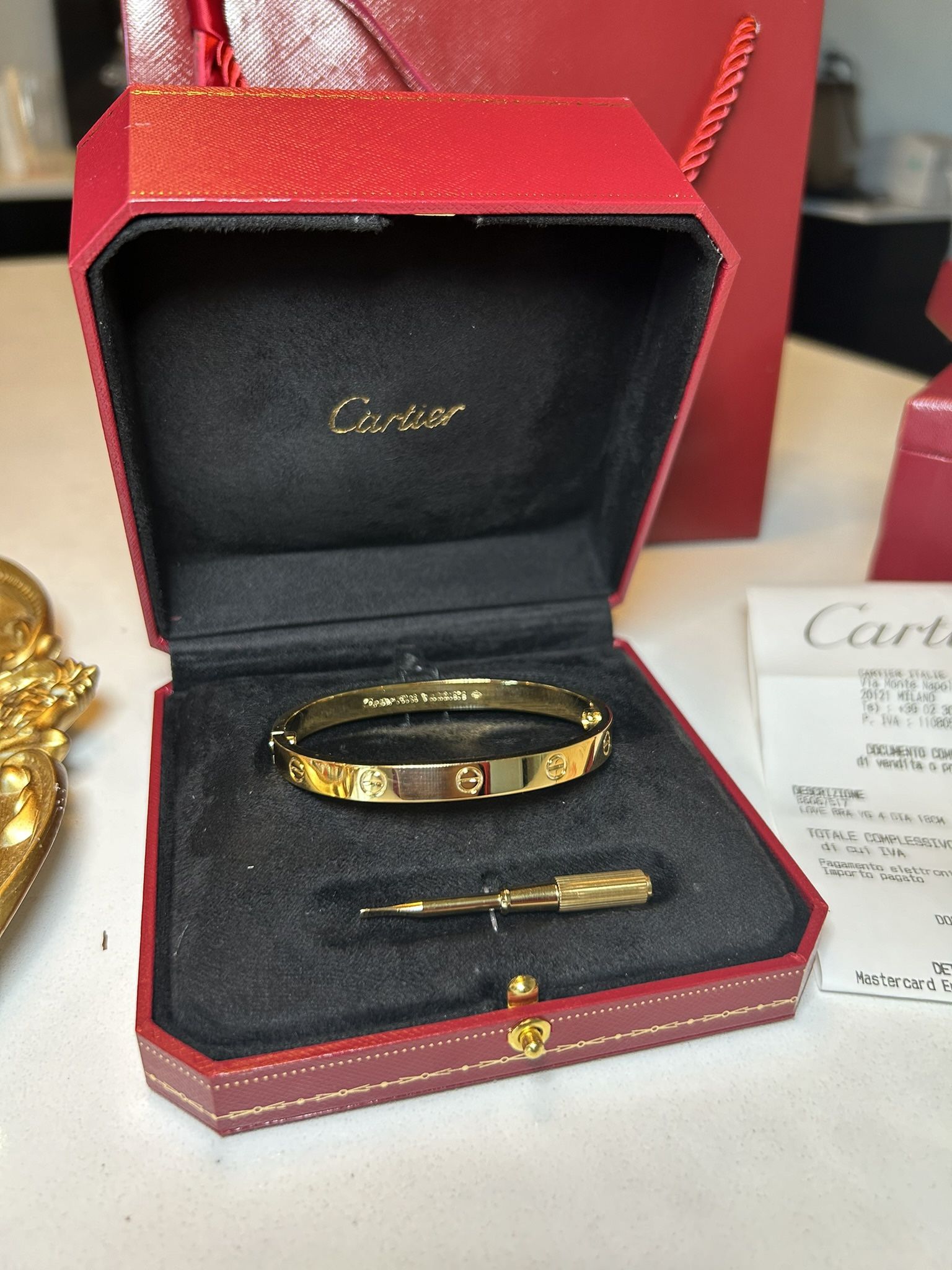 Cartier Nail Bracelet 18k Gold / Used Like New Price Is Negotiable