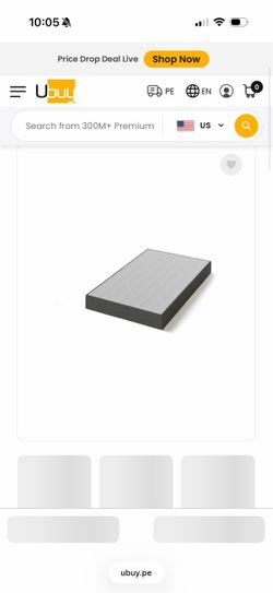 Twin mattress metal box spring 5in