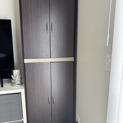 Pantry cabinets 2- grey and brown