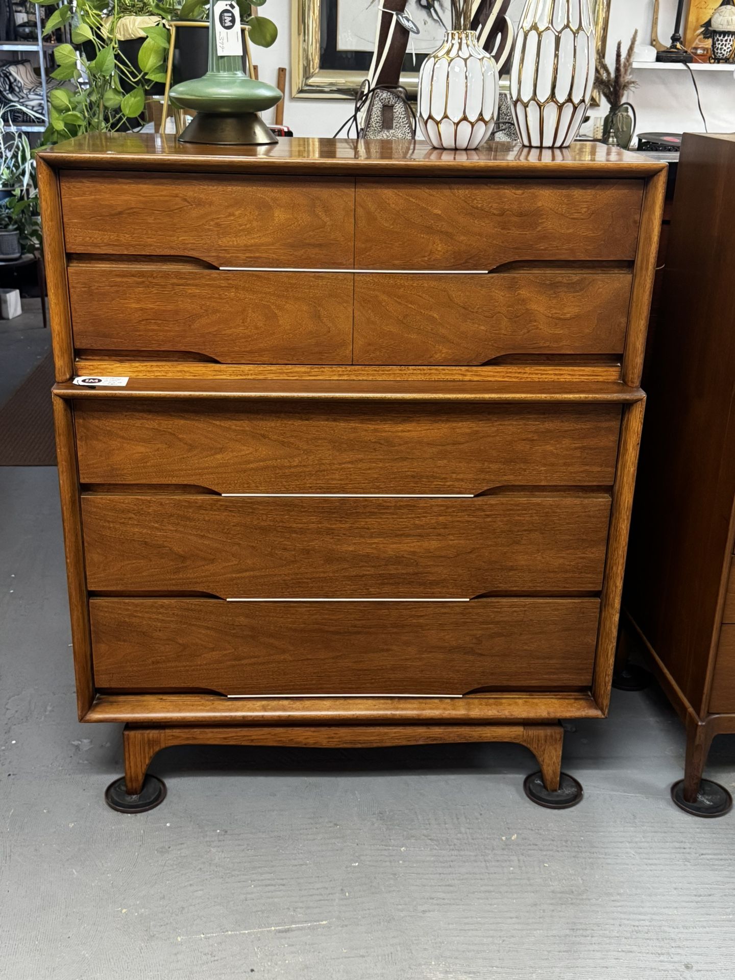 ✨MCM Vintage Mid Century Modern Tallboy Dresser