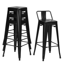 Easy to Assèmblè & Stûrdy 4 Pcs. Mètal Bar Stööl