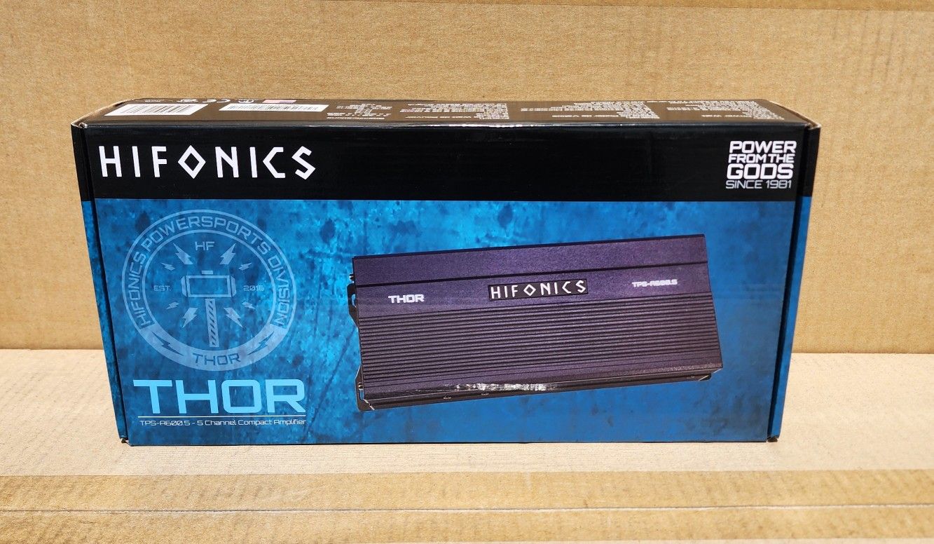 Hifonics 5-Channel Speaker System Amplifier 600 Watts Thor Series TPS-A600.5 🚨 Payment Options Available 🚨 No Credit Needed 🚨 