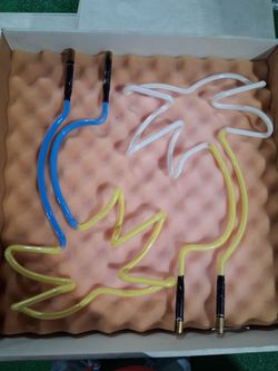 Custom palm trees neon lighting