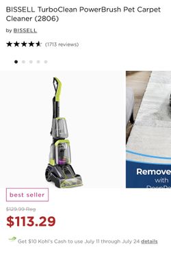 Bissell TurboClean PowerBrush Pet Carpet Cleaner