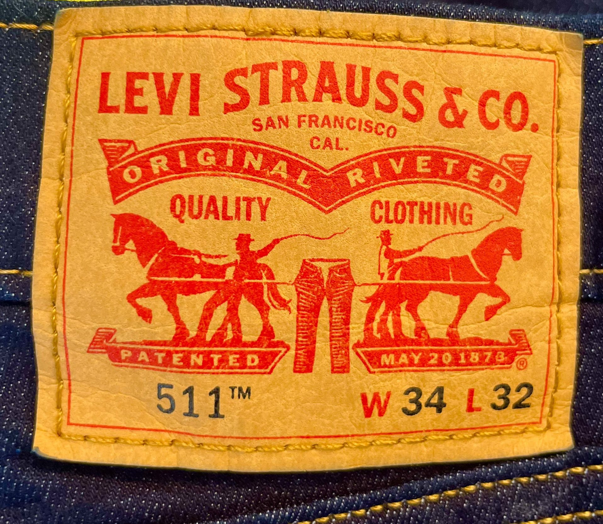 Brand New With Tags 511 Levi  W34 L32 
