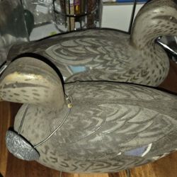 Two 3- 1967 Vintage WOODSTREAM  D-9-R VICTOR Plastic Duck Decoy