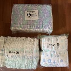 New up and up size 6 diapers 46ct and free 25ct diapers