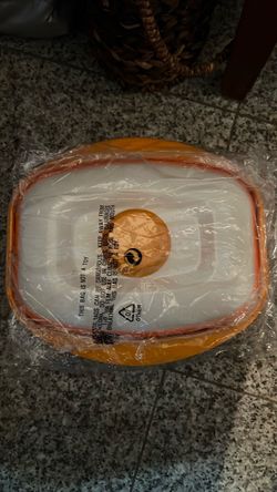Cooker for microwave oven Orange with lid