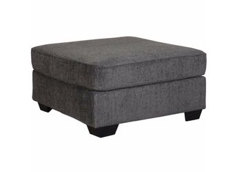 Gray Fabric Upholstered Ottoman/ sectional