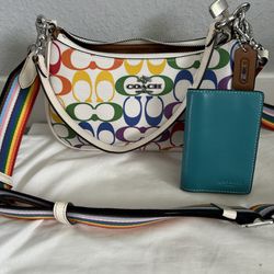 2023 Pride Collection Coach Teri Bag and ID Wallet