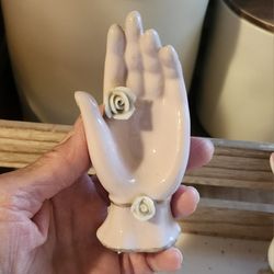 Small Vintage Pink Ring/ Jewelry Holder 