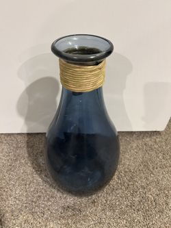 16” Blue vase