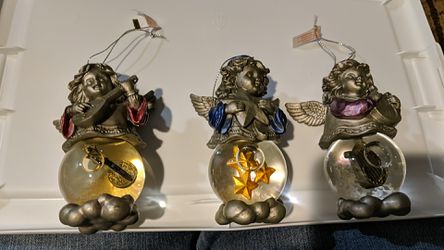 Angel water globe ornaments