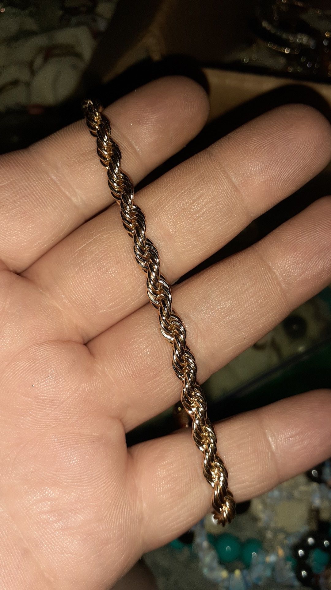 14k gold plated bracelet