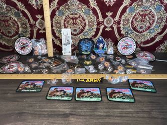 Pins & Patches Military, Boy Scouts, US Flag & Much More (Well Over 50 Pieces)