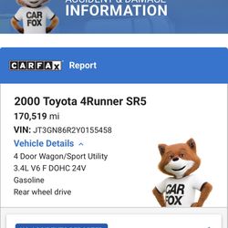 2000 Toyota 4Runner