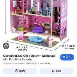 Kidcraft Uptown Dollhouse with furniture