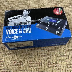 3 Button Vocal And Acoustic Guitar Effects Stompbox W/ Bodyrez And Looping 