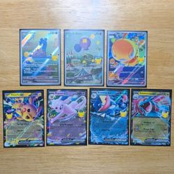 Pokemon 30th Anniversary Card Lot of 7 - Illustration Rares & Holos Near Mint NM