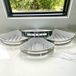 Stainless Steel Wall Mounted Corner Shower Caddy 