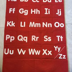 Felt Alphabet Wall Chart