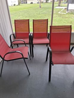 Set of 4 Outdoor Chairs