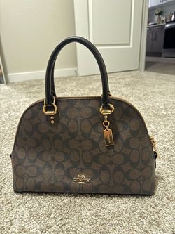 Coach signature handbag