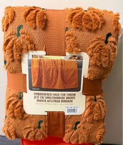 Costco Pumpkin Blanket