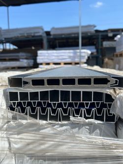 Aluminum Rails 70.4 inch long for .75 inch thick WPC composite panels