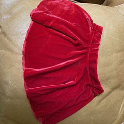 Baby/toddler Red Velvet Skirt 9- 12 Months Size 