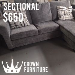 Small Grey Sectional 