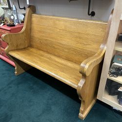 Antique Church Pew 