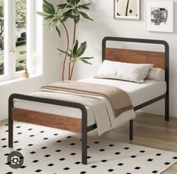 Twin bed  with mattress