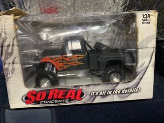 1957  Pick Up, Black Primer w/Flames - So Real Concepts