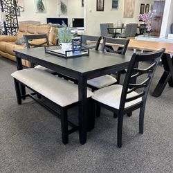Black Dining Set 